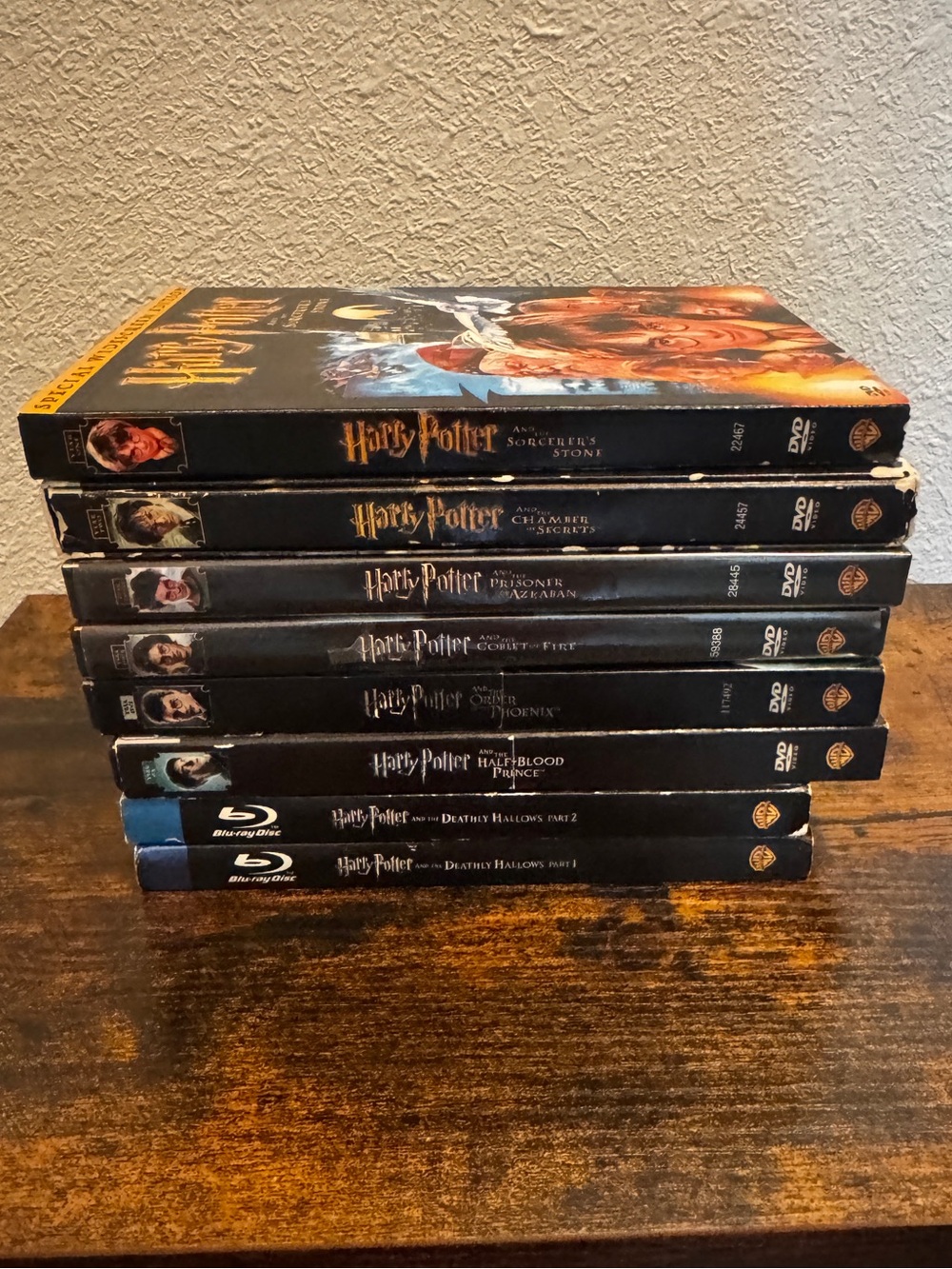 Harry Potter Complete 8-Film Movie Collection Lot DVD & Blu-ray Combo Sets